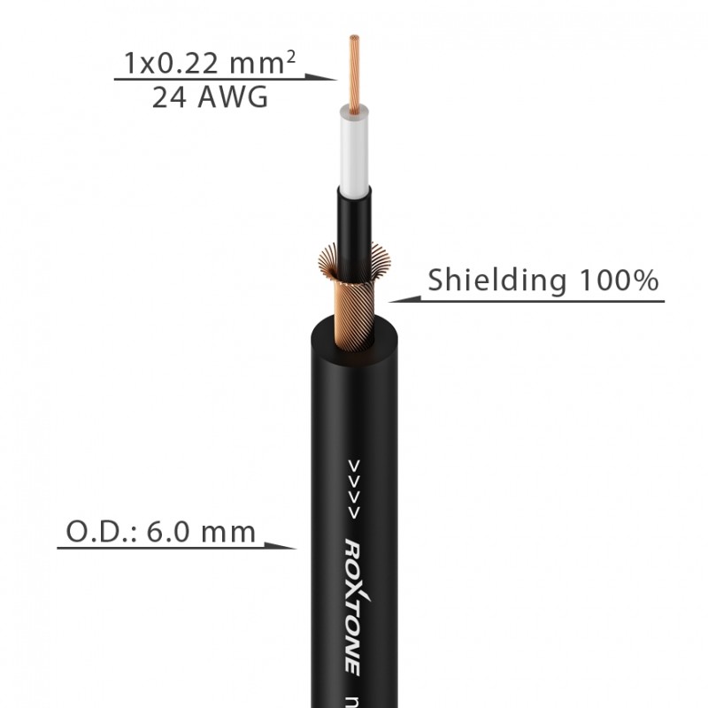 Roxtone SGJJ110L3 - Kabel instrumentalny Roxtone SGJJ110L3 - Kabel instrumentalny