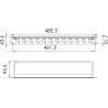 Roxtone RACK1U12 - Patch panel pusty RACK 19" 1U na 12 gniazd typu D