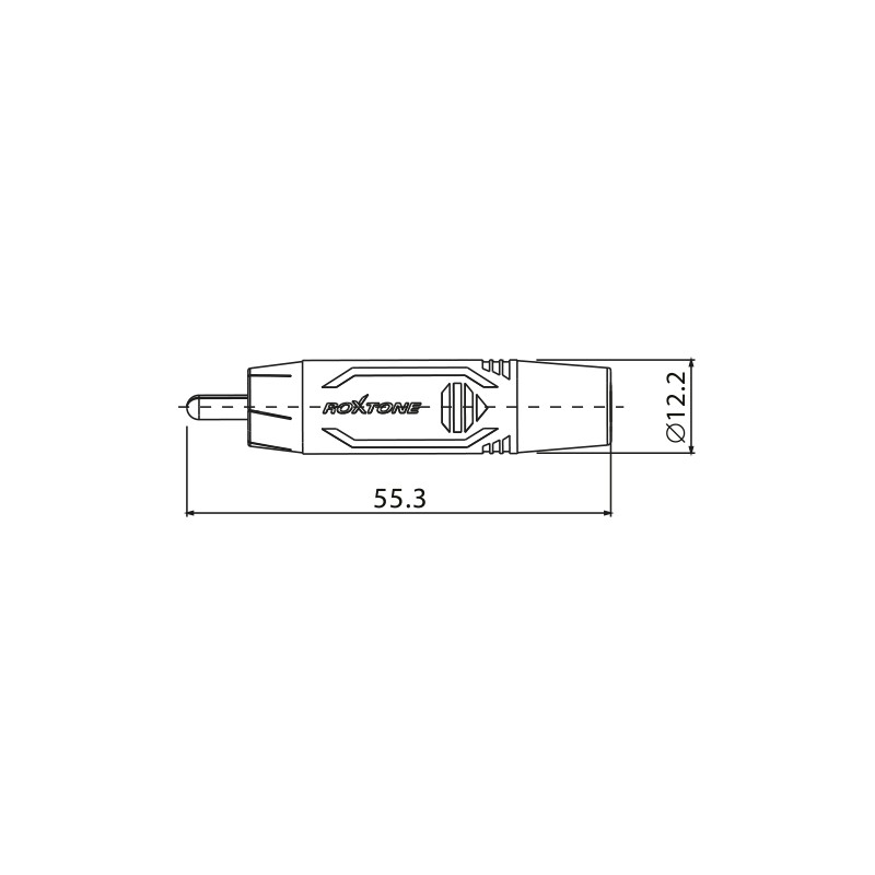 Roxtone RF2CS-BG - Wtyk typu RCA Roxtone RF2CS-BG - Wtyk typu RCA