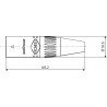 Roxtone RE8MH - Obudowa wtyku typu RJ45 Roxtone RE8MH - Obudowa wtyku typu RJ45