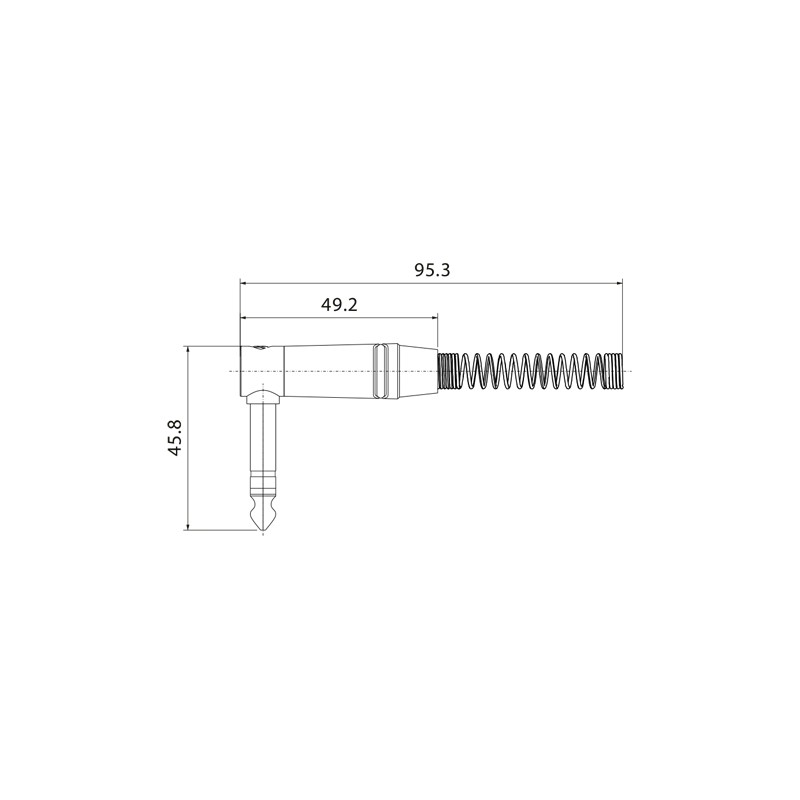 Roxtone RJ3RPP-BG - Wtyk typu Jack 6.3mm stereo Roxtone RJ3RPP-BG - Wtyk typu Jack 6.3mm stereo
