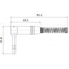 Roxtone RJ3RPP-BG - Wtyk typu Jack 6.3mm stereo Roxtone RJ3RPP-BG - Wtyk typu Jack 6.3mm stereo
