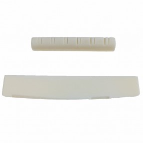 Kera Audio XZ-01/12 - Zestaw siodełko i mostek z kości do gitary akustycznej 12 str.