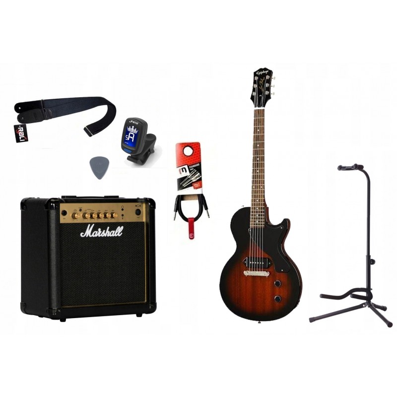 Gitara elektryczna + wzmacniacz 15W - zestaw 1495 Gitara elektryczna + wzmacniacz 15W - zestaw 1495