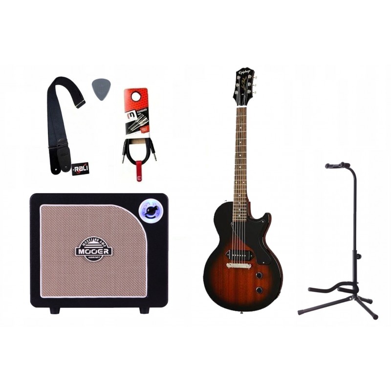 Gitara elektryczna + wzmacniacz 15W - zestaw 1505 Gitara elektryczna + wzmacniacz 15W - zestaw 1505