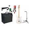 Gitara elektryczna + wzmacniacz 20W - zestaw 1471 Gitara elektryczna + wzmacniacz 20W - zestaw 1471