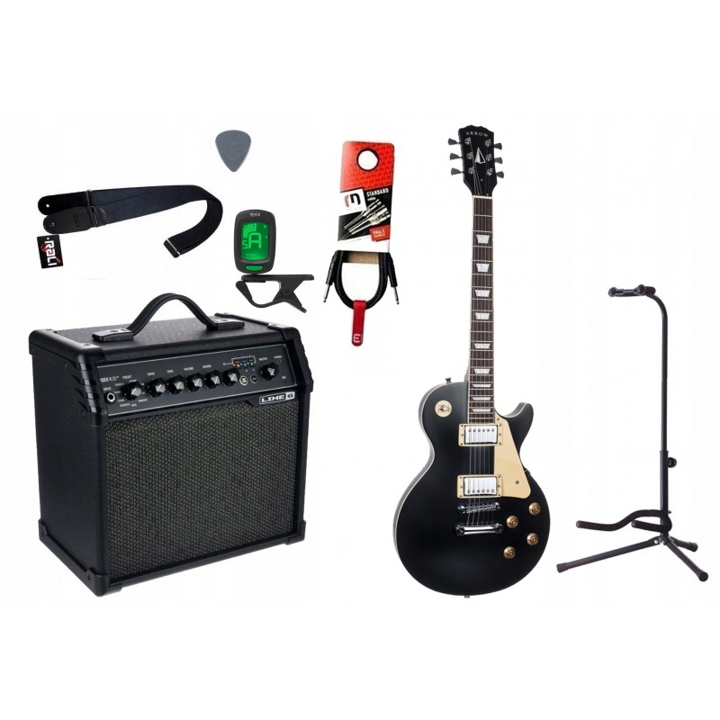 Gitara elektryczna + wzmacniacz 20W - zestaw 1491 Gitara elektryczna + wzmacniacz 20W - zestaw 1491