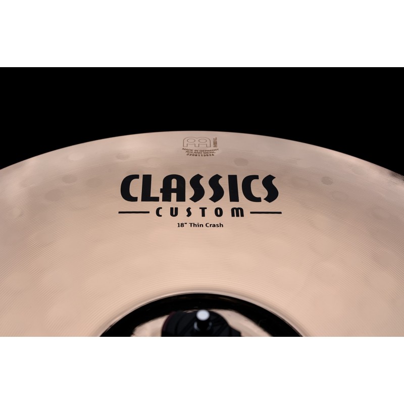 Meinl Cymbals CC18TC-B - Talerz perkusyjny typu Crash 18" Classics Custom Brilliant Thin - 3 - Crash - Meinl Cymbals CC18TC-B - Meinl Cymbals CC18TC-B - Talerz perkusyjny typu Crash 18" Classics Custom Brilliant Thin - 3 - Crash - Meinl Cymbals CC18TC-B -