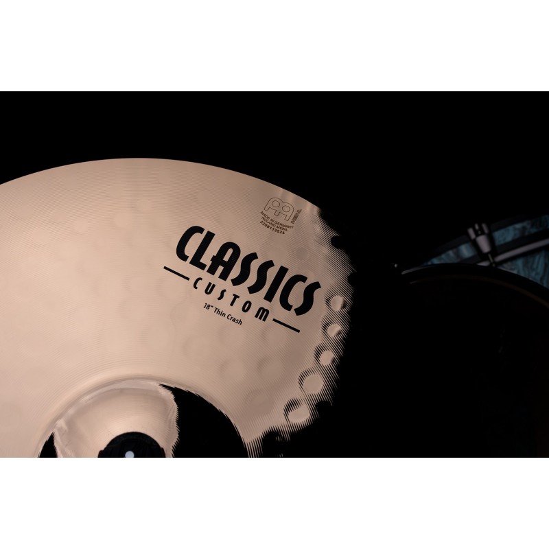 Meinl Cymbals CC18TC-B - Talerz perkusyjny typu Crash 18" Classics Custom Brilliant Thin - 4 - Crash - Meinl Cymbals CC18TC-B - Meinl Cymbals CC18TC-B - Talerz perkusyjny typu Crash 18" Classics Custom Brilliant Thin - 4 - Crash - Meinl Cymbals CC18TC-B -