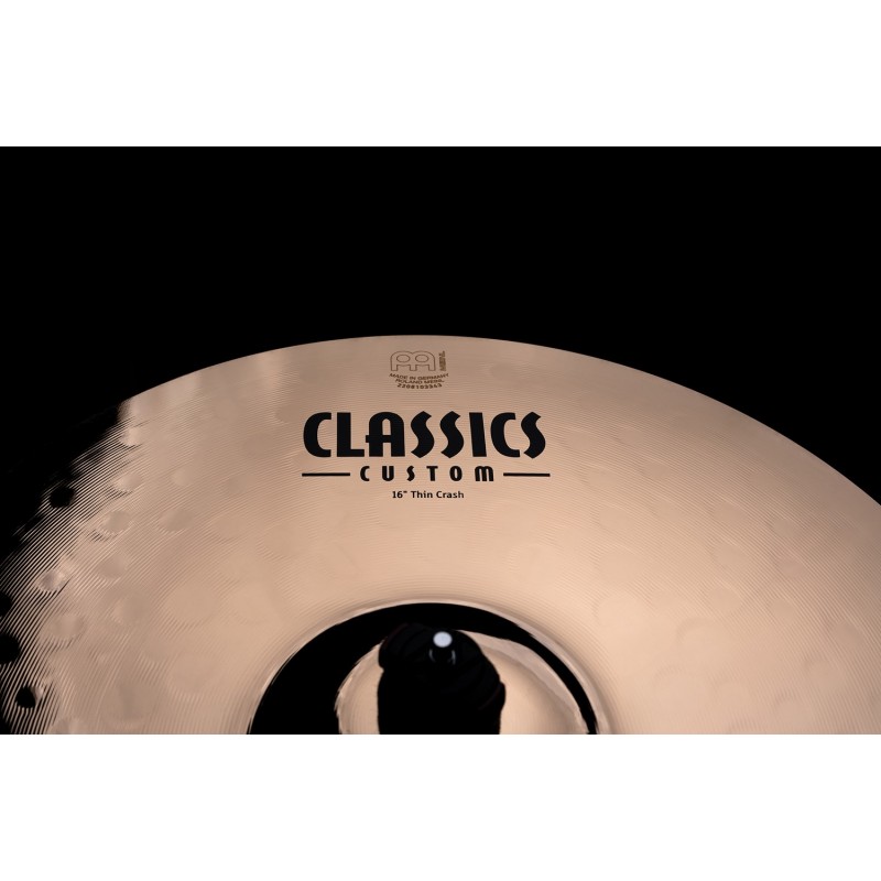 Meinl Cymbals CC16TC-B - Talerz perkusyjny typu Crash 16" Classics Custom Brilliant Thin - 2 - Crash - Meinl Cymbals CC16TC-B - 