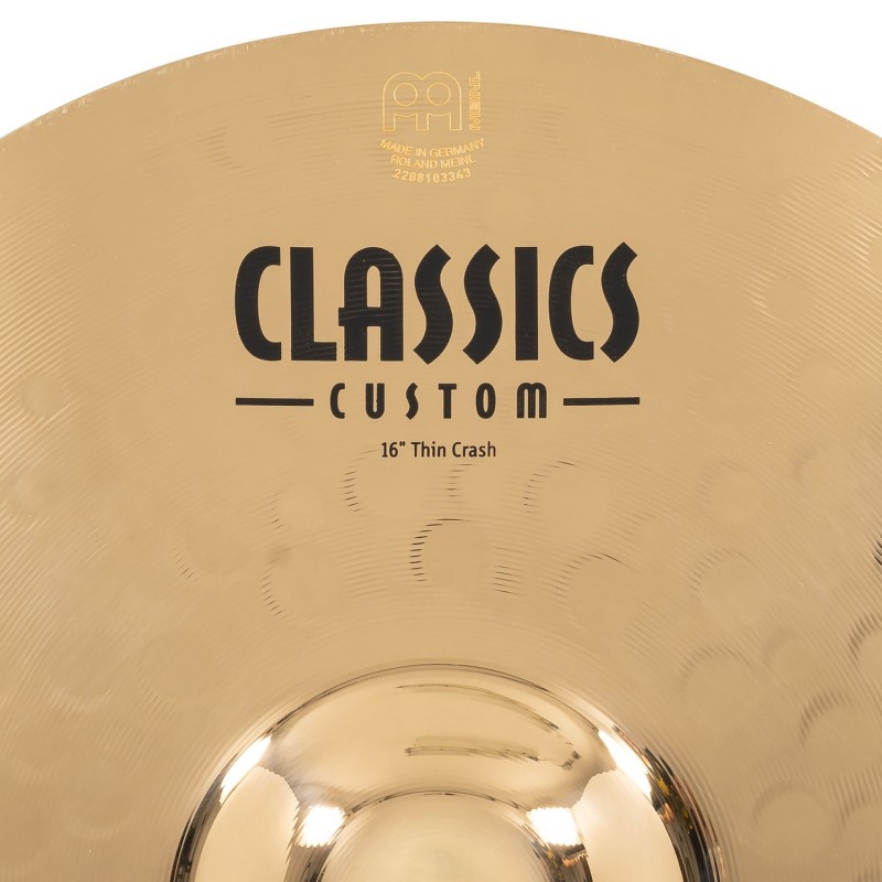 Meinl Cymbals CC16TC-B - Talerz perkusyjny typu Crash 16" Classics Custom Brilliant Thin - 7 - Crash - Meinl Cymbals CC16TC-B - 