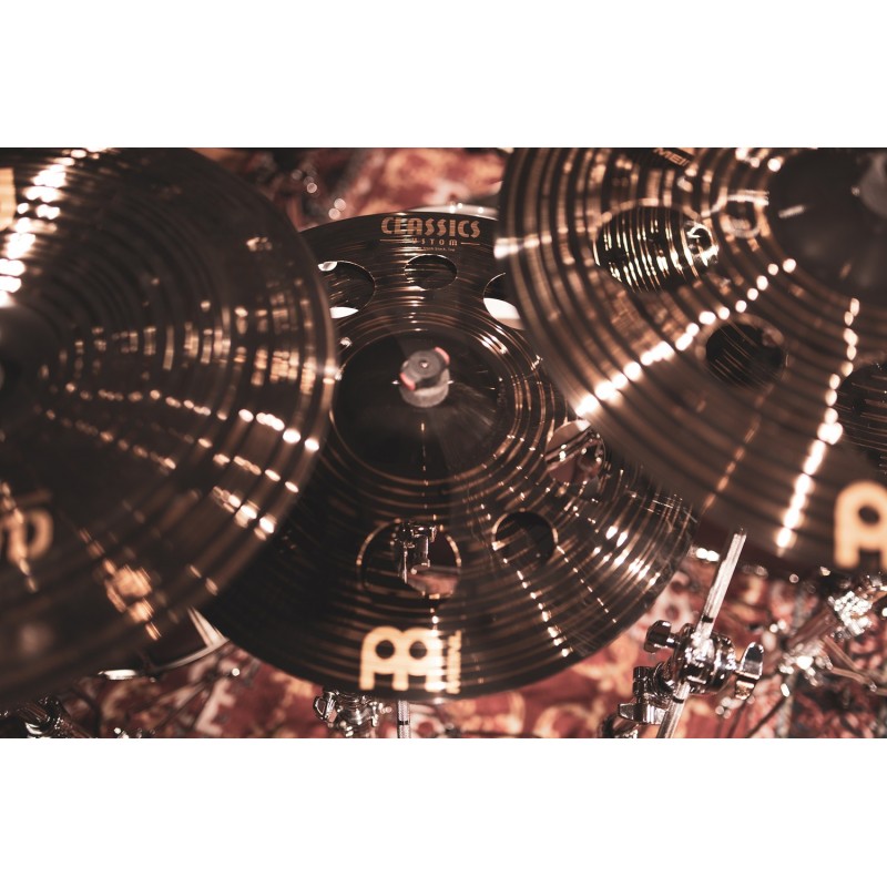 Meinl Cymbals CC-18DASTK - Talerz perkusyjny 18" Classics Custom Dark Trash Stack - 11 - Talerze perkusyjne - Meinl Cymbals CC-1