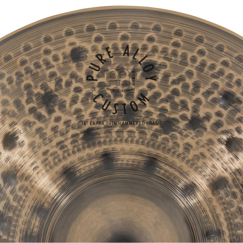 Meinl Cymbals PAC18ETHC - Talerz perkusyjny typu Crash 18" Pure Alloy Custom Extra Thin Hammered - 9 - Crash - Meinl Cymbals PAC