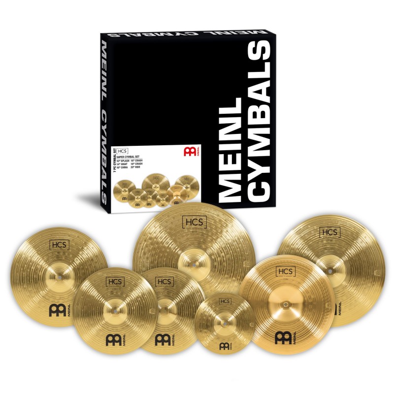 Meinl Cymbals HCS-SCS - Zestaw talerzy perkusyjnych HCS Super - 1 - Komplety talerzy perkusyjnych - Meinl Cymbals HCS-SCS - Zest