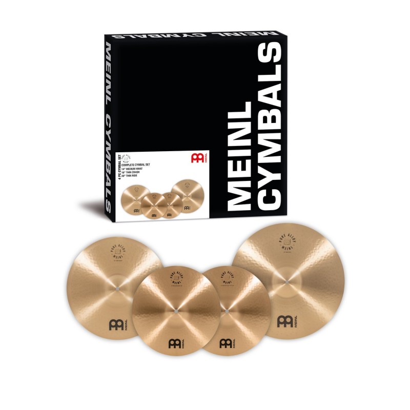 Meinl Cymbals PA-CS2 - Zestaw talerzy perkusyjnych Pure Alloy - 1 - Komplety talerzy perkusyjnych - Meinl Cymbals PA-CS2 - Zesta