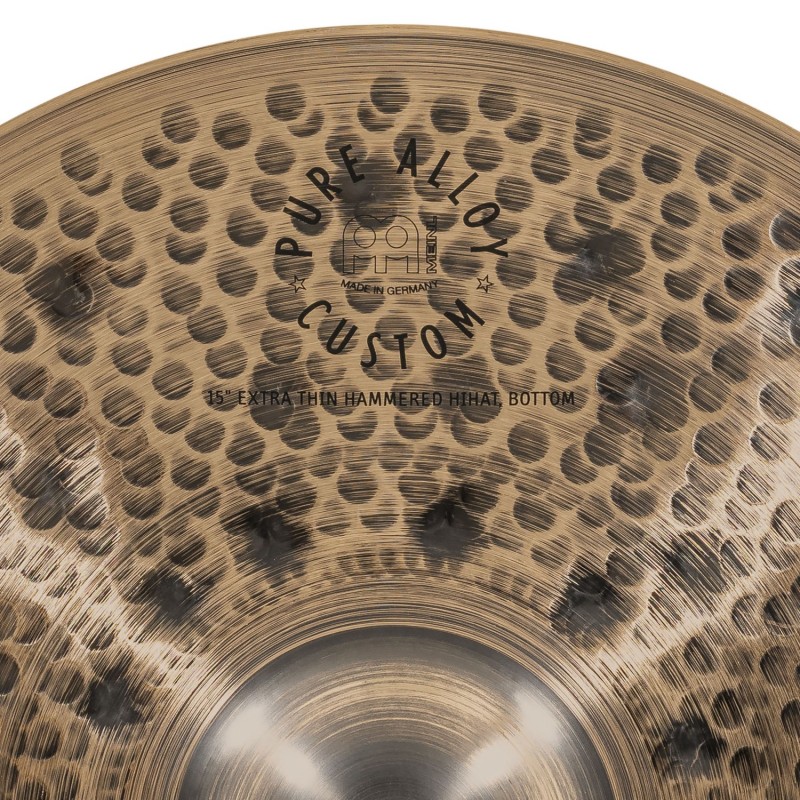 Meinl Cymbals PAC15ETHH - Talerz perkusyjny typu Hi-hat 15" Pure Alloy Custom Extra Thin Hammered - 10 - Hi-hat - Meinl Cymbals 