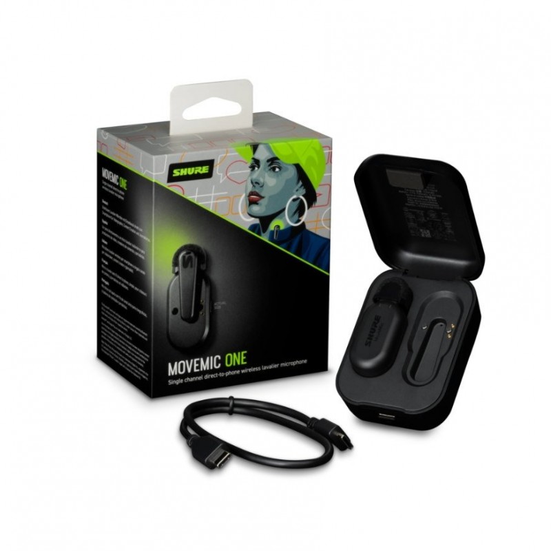 Shure MV-ONE-Z6 MoveMic One - bezprzewodowy mikrofon lavalier - 1 Shure MV-ONE-Z6 MoveMic One - bezprzewodowy mikrofon lavalier - 1