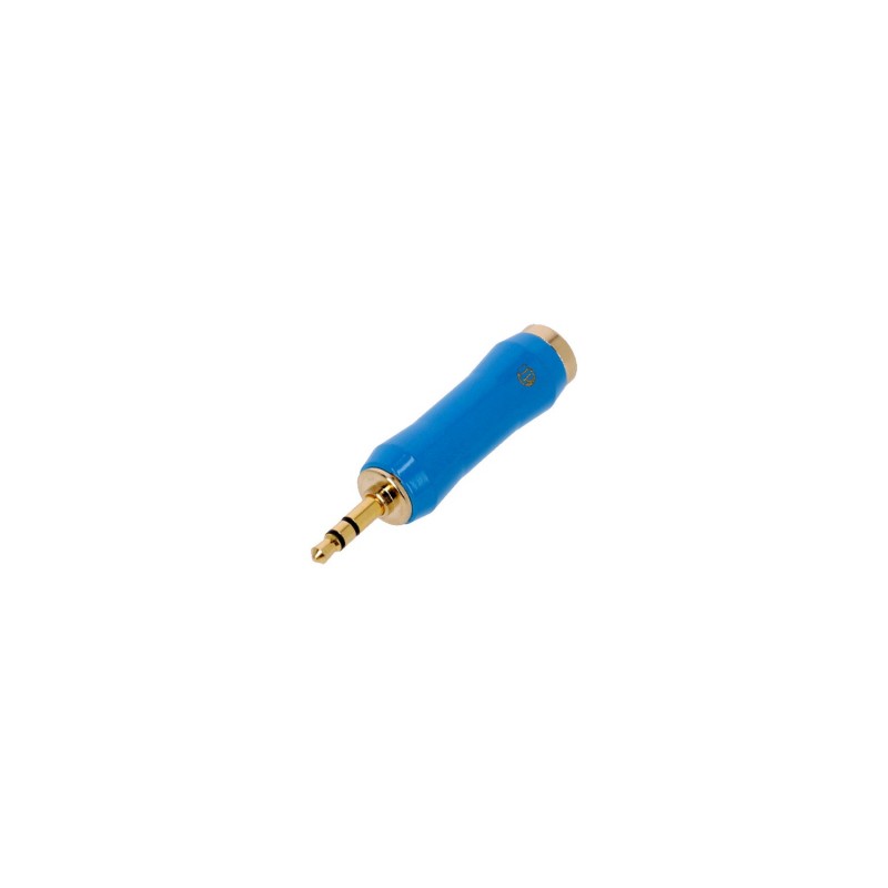 Adam Hall Connectors 4 STAR A JF3 MM3 G BLU LINE - Adapter liniowy Jack F TRS x minijack TRS Adam Hall Connectors 4 STAR A JF3 MM3 G BLU LINE - Adapter liniowy Jack F TRS x minijack TRS