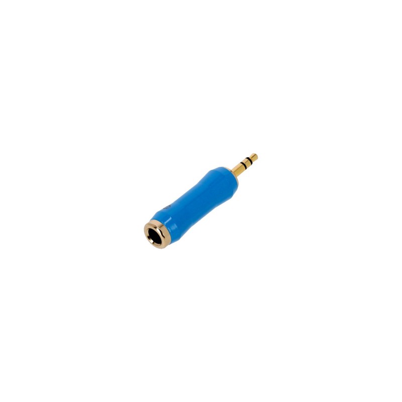 Adam Hall Connectors 4 STAR A JF3 MM3 G BLU LINE - Adapter liniowy Jack F TRS x minijack TRS Adam Hall Connectors 4 STAR A JF3 MM3 G BLU LINE - Adapter liniowy Jack F TRS x minijack TRS
