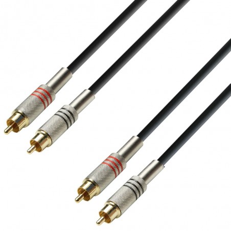 Adam Hall Cables 3 STAR TCC 0600 - Kabel audio 2 RCA x 2 RCA - 6 m