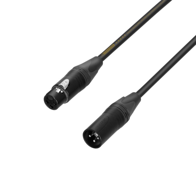 Adam Hall Cables 5 STAR DMF 1000 - Kabel DMX Neutrik XLR 3P - 10 m