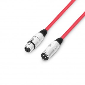 Adam Hall Cables 3 STAR MMF 0050 RED - Kabel mikrofonowy XLR - 0,5 m