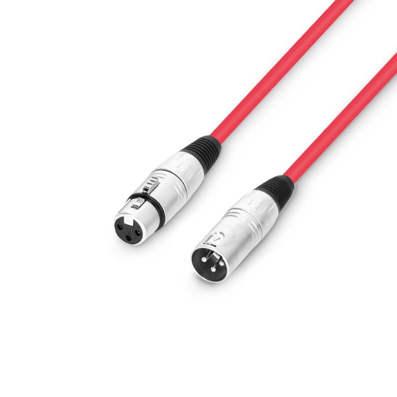 Adam Hall Cables 3 STAR MMF 0050 RED - Kabel mikrofonowy XLR - 0,5 m Adam Hall Cables 3 STAR MMF 0050 RED - Kabel mikrofonowy XLR - 0,5 m