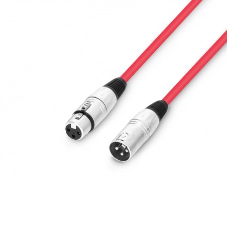 Adam Hall Cables 3 STAR MMF 0050 RED - Kabel mikrofonowy XLR - 0,5 m