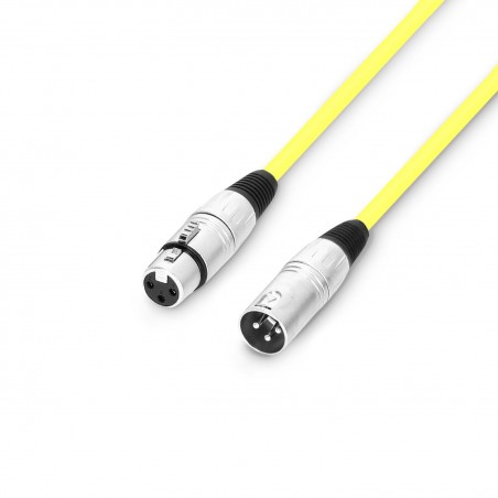 Adam Hall Cables 3 STAR MMF 0050 YEL - Kabel mikrofonowy XLR - 0,5 m