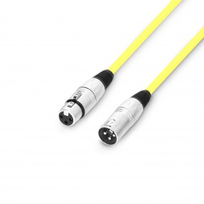 Adam Hall Cables 3 STAR MMF 0100 YEL - Kabel mikrofonowy XLR - 1 m