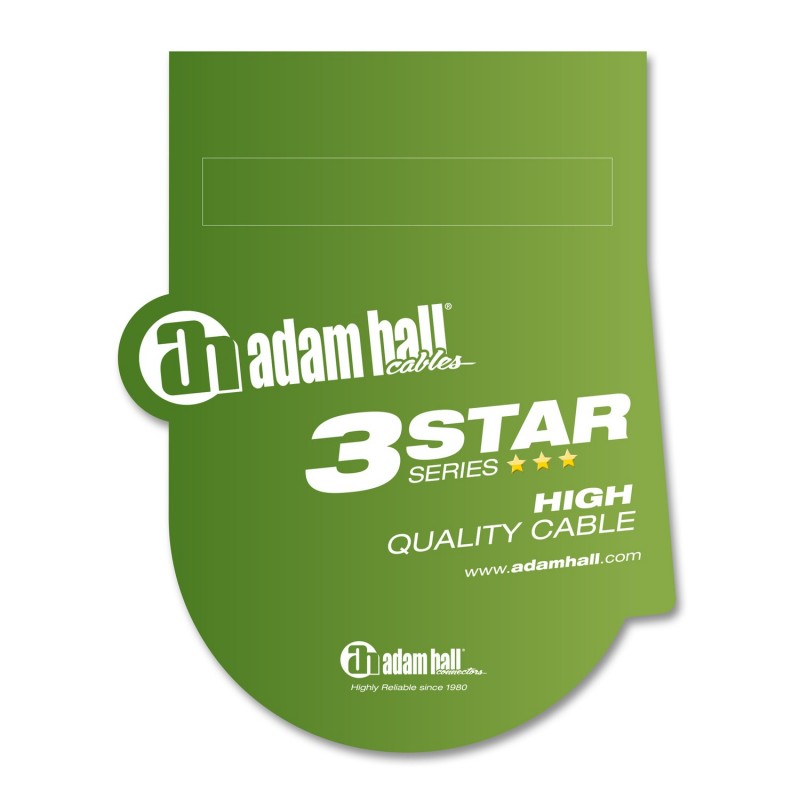 Adam Hall Cables 3 STAR MMF 0100 YEL - Kabel mikrofonowy XLR - 1 m