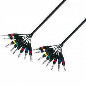 Adam Hall Cables 3 STAR LOOM 8 PP 0300 - Kabel wieloparowy 8 Jack TS x 8 Jack TS - 3 m