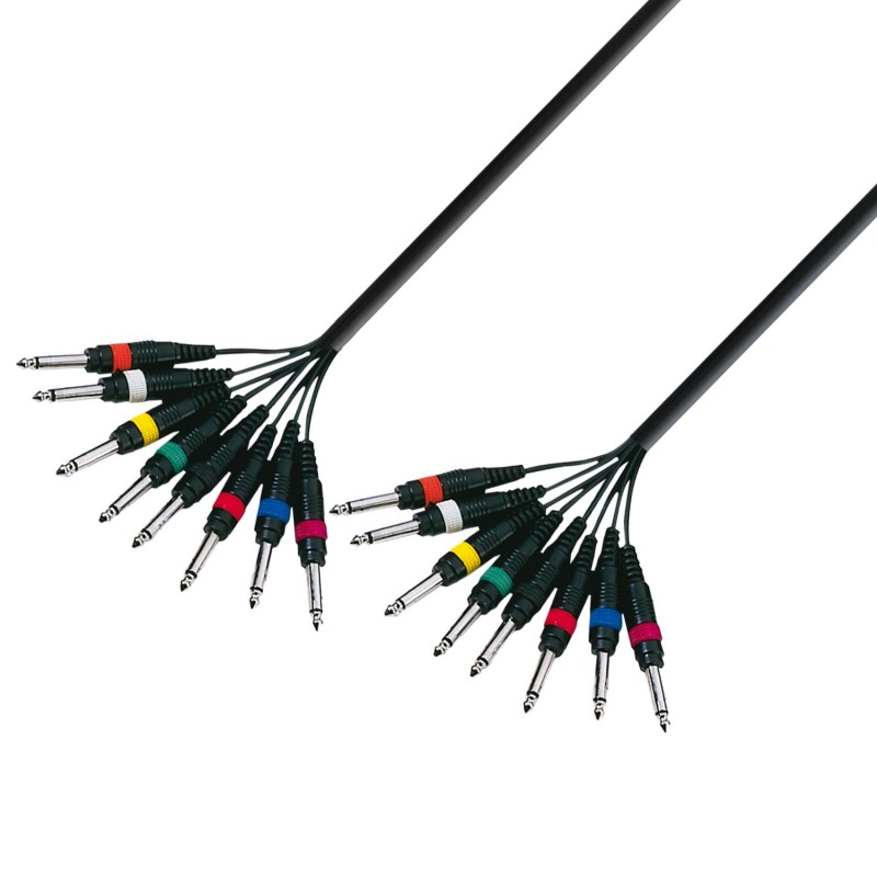 Adam Hall Cables 3 STAR LOOM 8 PP 0300 - Kabel wieloparowy 8 Jack TS x 8 Jack TS - 3 m Adam Hall Cables 3 STAR LOOM 8 PP 0300 - Kabel wieloparowy 8 Jack TS x 8 Jack TS - 3 m