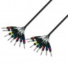 Adam Hall Cables 3 STAR LOOM 8 PP 0300 - Kabel wieloparowy 8 Jack TS x 8 Jack TS - 3 m Adam Hall Cables 3 STAR LOOM 8 PP 0300 - Kabel wieloparowy 8 Jack TS x 8 Jack TS - 3 m