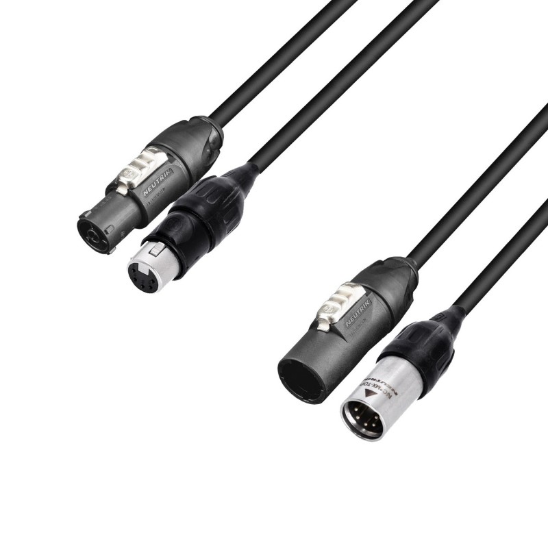 Adam Hall Cables 5 STAR H TCON 5D 0150 IP65 - Kabel zasilająco-sygnałowy Neutrik XLR 5P IP65 x TRUE1 - 1,5 m