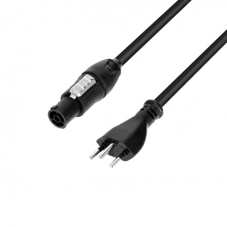 Adam Hall Cables 5 STAR TCON 0150 CH - Kabel zasilający Neutrik TRUE1 x SEV M12 - 1,5 m