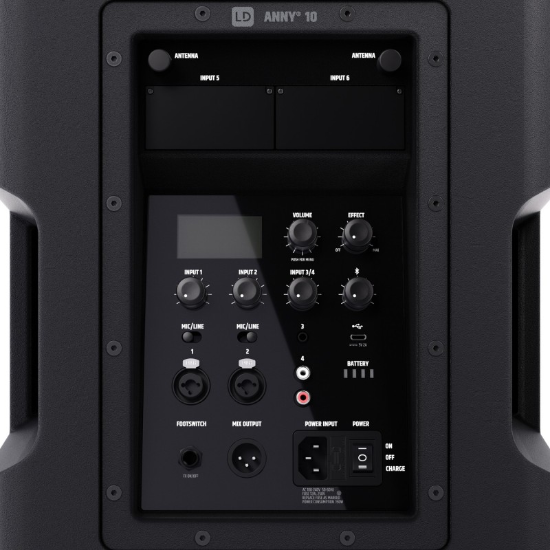 LD Systems ANNY 10 - Kolumna akumulatorowa 10" z Bluetooth i mikserem