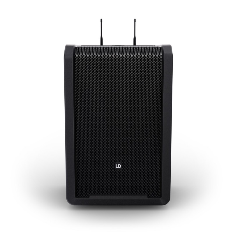 LD Systems ANNY 10 HBH 2 B8 - Kolumna akumulatorowa z Bluetooth, mikserem, 1x mikrofonem bezprzewodowym i 1x mikrofonem nagłowny