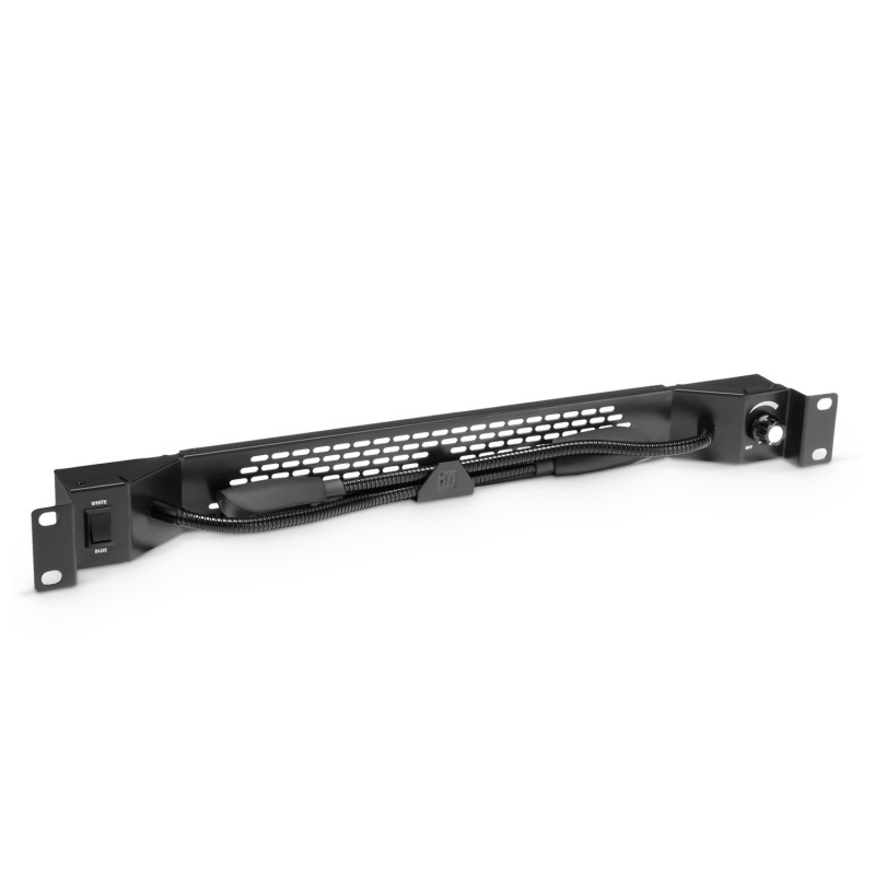 Adam Hall 19" Parts RACK LIGHT WHITE BLUE - Lampa LED na gęsiej szyi rackowa 19"