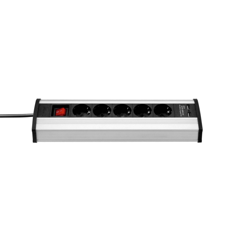 Adam Hall Cables 8747 DS5 USB - Listwa zasilająca serii Desktop z wyłącznikiem 5-kierunkowym Adam Hall Cables 8747 DS5 USB - Listwa zasilająca serii Desktop z wyłącznikiem 5-kierunkowym