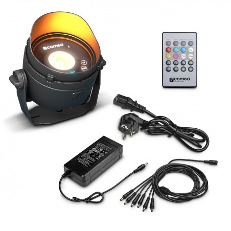 Cameo DROP B1 SET - Reflektor zasilany akumulatorowo, zewnętrzny, typu Mini Uplight z ładowarką