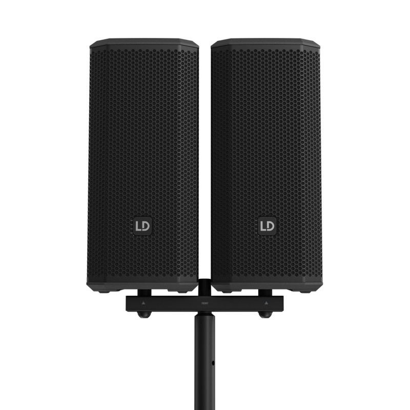 LD Systems DAVE 10 G4X DUAL STAND - Słupek głośnikowy z widełkami montażowymi do DAVE 10 G4X