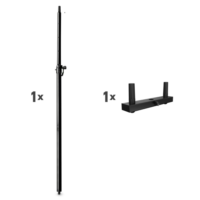 LD Systems DAVE 10 G4X DUAL STAND - Słupek głośnikowy z widełkami montażowymi do DAVE 10 G4X