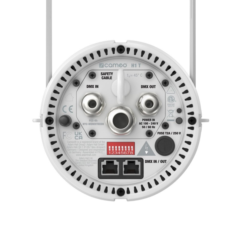 Cameo H1 T WH - Sterowana przez DMX lampa typu houselight z diodą LED ciepła biel Biały Cameo H1 T WH - Sterowana przez DMX lampa typu houselight z diodą LED ciepła biel Biały