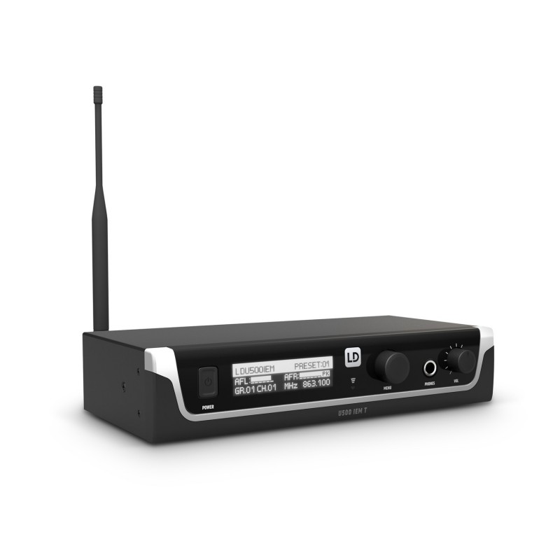 LD Systems U505 IEM BUNDLE - System monitoringu dousznego z 2 modułami Bodypack - 584-608 MHz