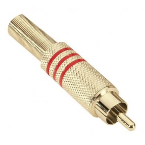 Adam Hall Connectors 7623 RED - Wtyk cinch