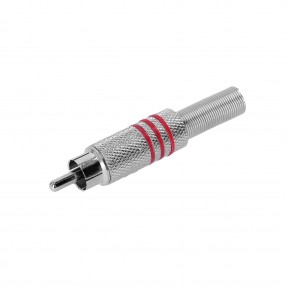 Adam Hall Connectors 3 STAR CR2 RED - Wtyk RCA M