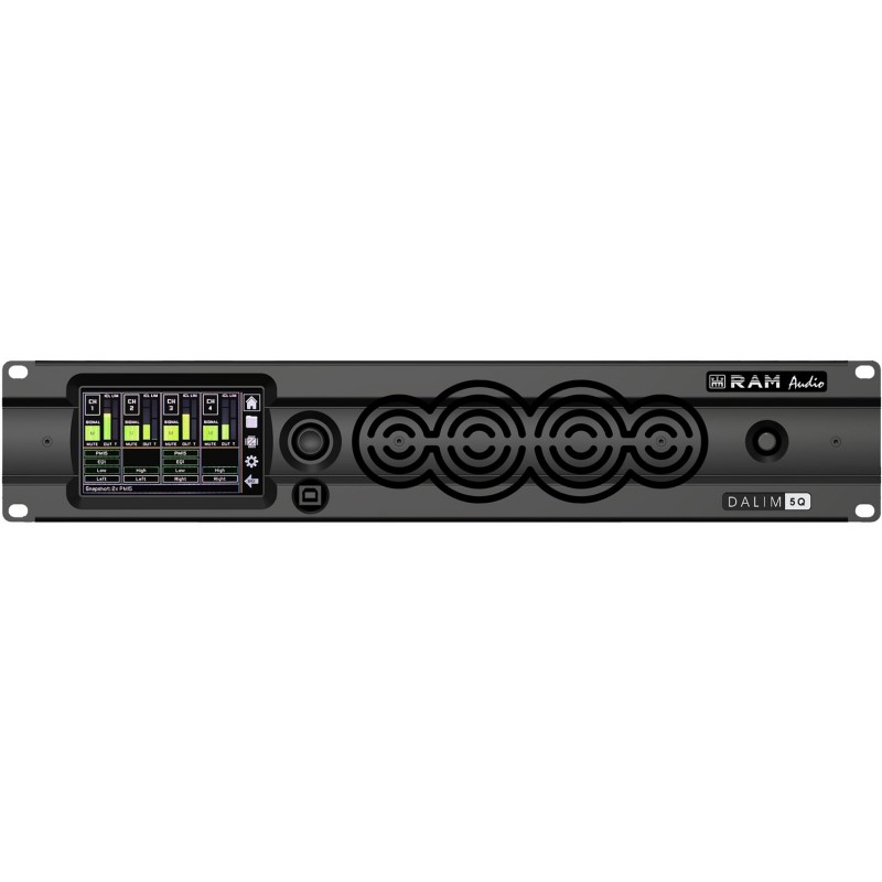 Ram Audio DALIM 5Q DANTE - Wzmacniacz 4-kanałowy + DANTE Ram Audio DALIM 5Q DANTE - Wzmacniacz 4-kanałowy + DANTE