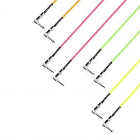 Adam Hall Cables 4 STAR IRR 0090 NEO SET - Zestaw 4 kabli krosowych do efektów gitarowych Jack TS - 0,9 m