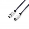 Adam Hall Cables 3 STAR MMF 0100 SET - Zestaw 6 kabli mikrofonowych XLR - 1 m